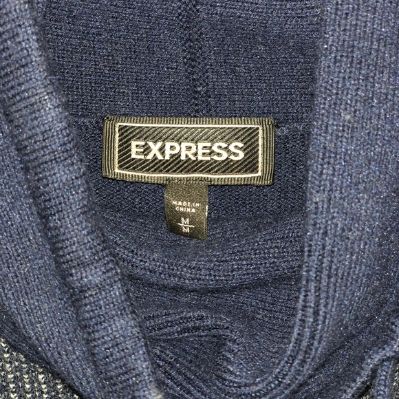 Express sweater with asymmetrical drawstring neck - Picture 3 of 5